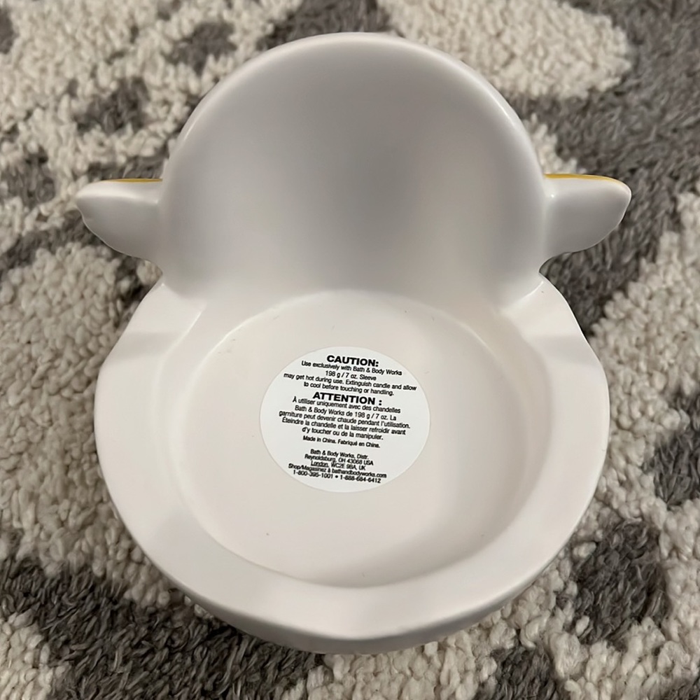 Bath & Body Works single-wick Easter chick candle holder, NWT! - Picture 3 of 5
